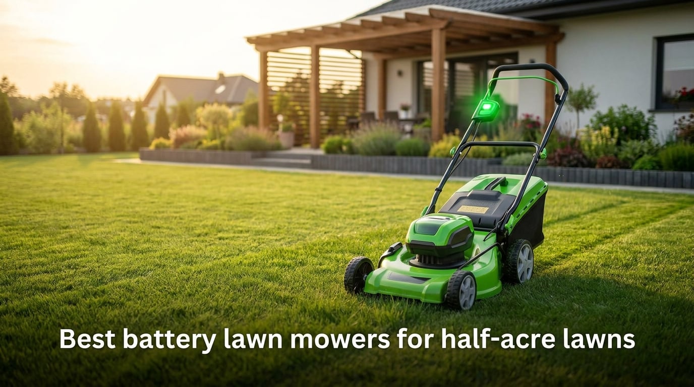 8 Best Battery Lawn Mowers for Half-Acre Lawns (October 2026)