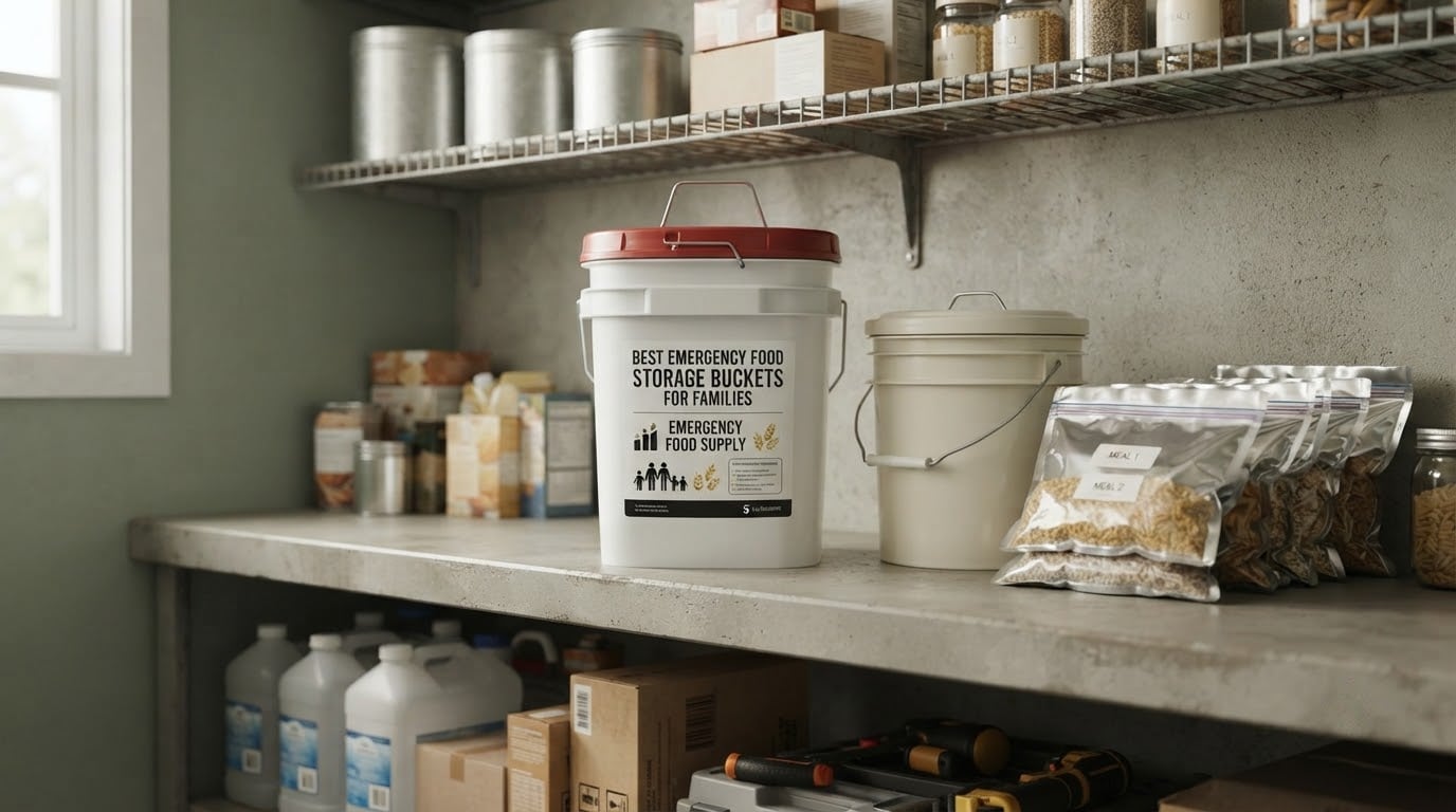 best emergency food storage buckets for families