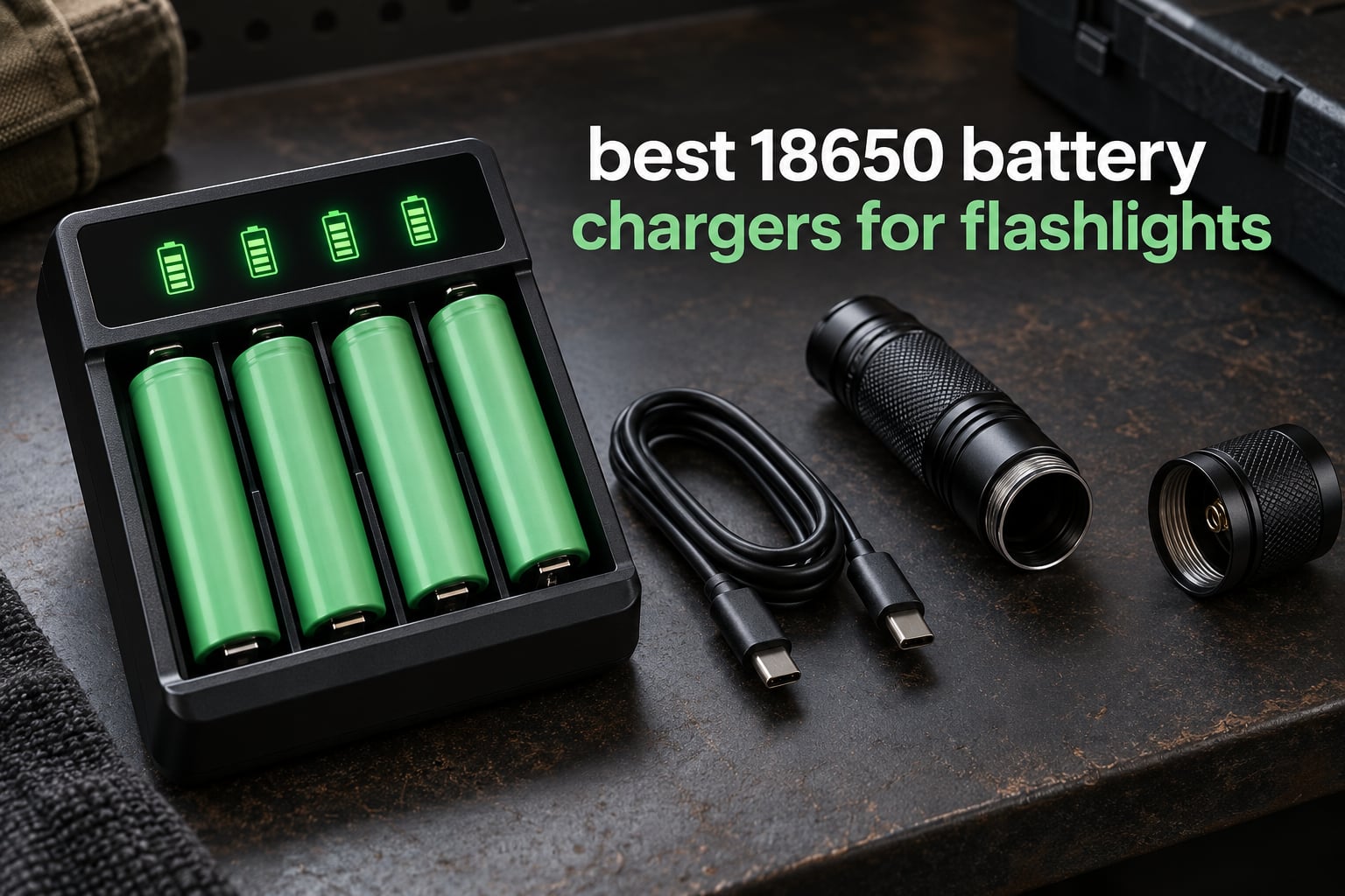 best 18650 battery chargers for flashlights